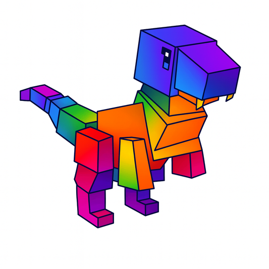 Rainbow T-Rex